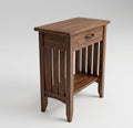 Mission Narrow Walnut End Table