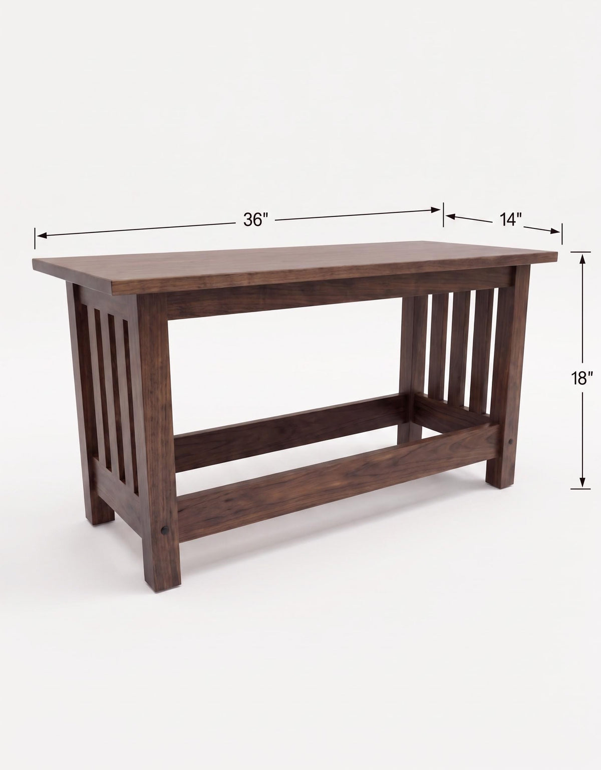 Mission Walnut Coffee Table