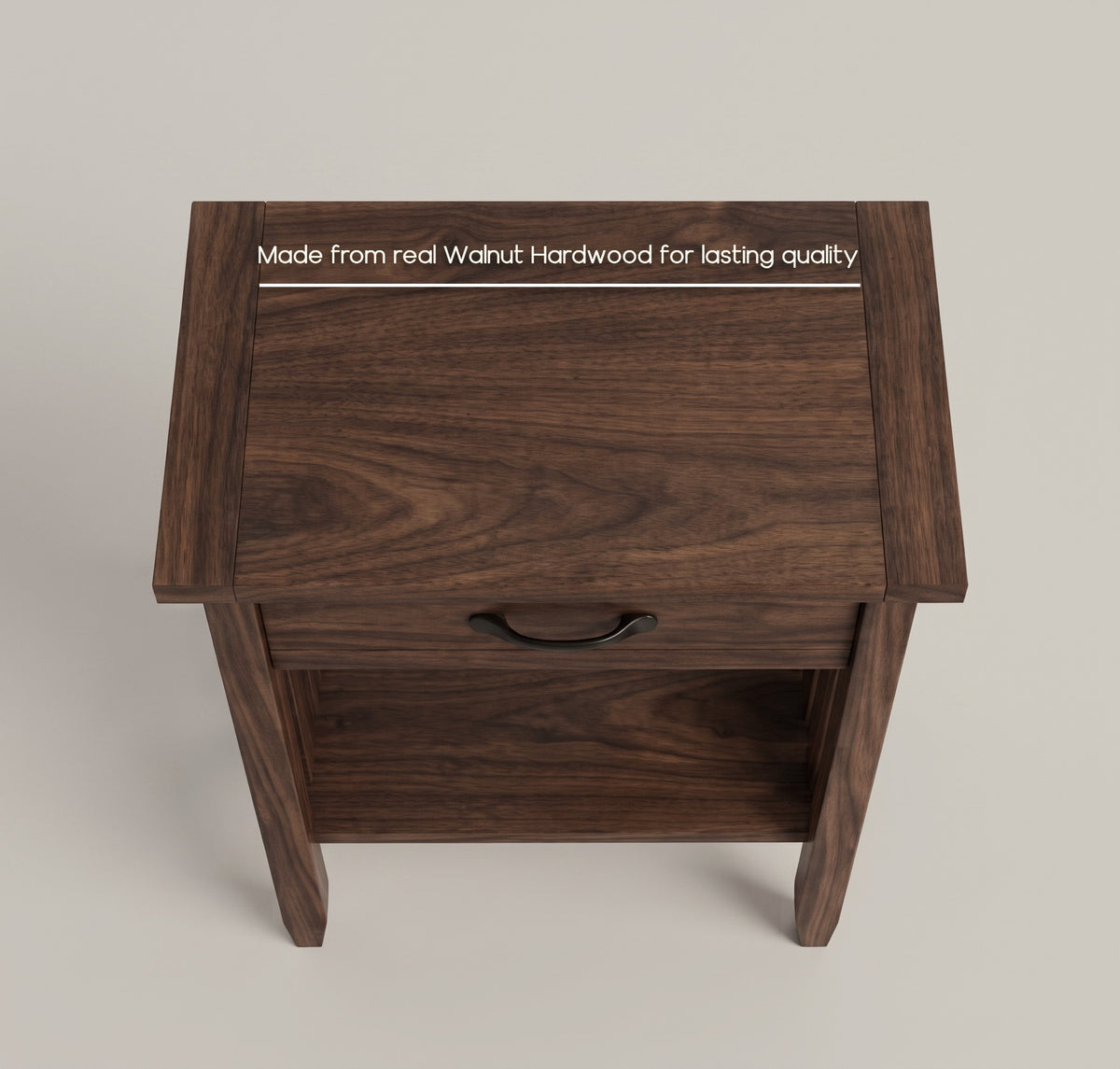 Mission Narrow Walnut End Table