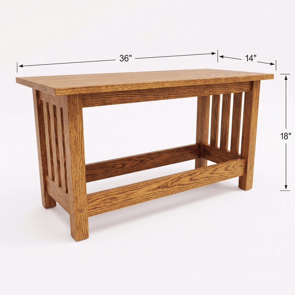 Mission Oak Coffee Table