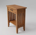 Mission Narrow Oak End Table
