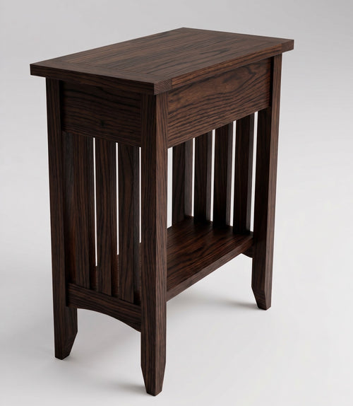Mission Narrow Oak End Table