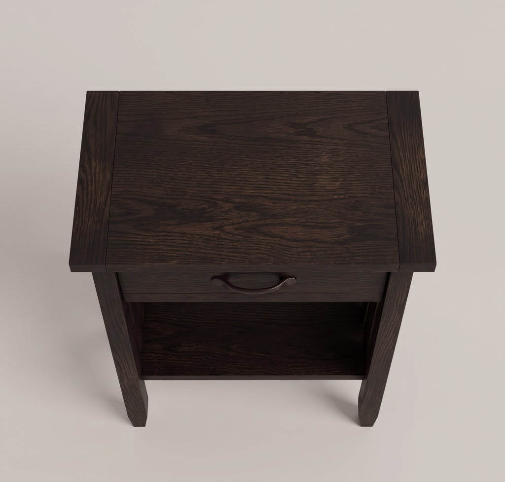Mission Narrow Oak End Table