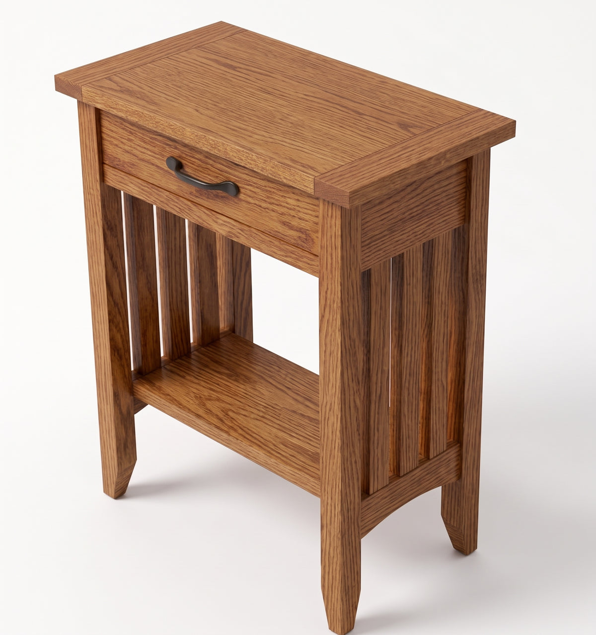 Mission Narrow Oak End Table