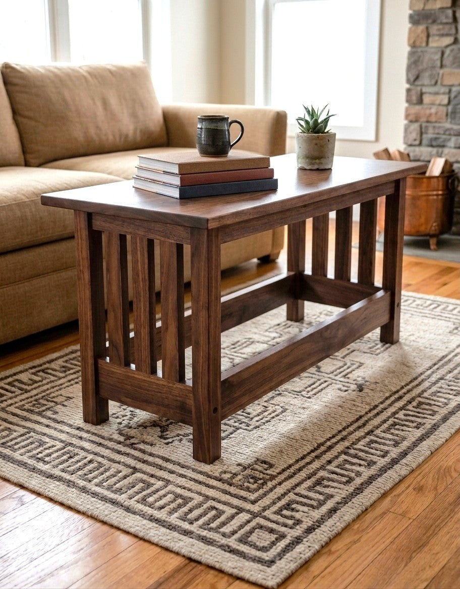 Mission Walnut Coffee Table
